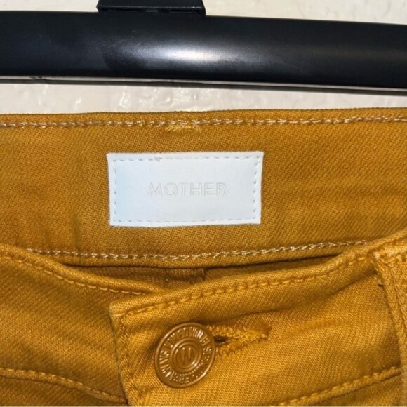 Mother Buckthorn Brown The Stunner Ankle Fray Jeans Size 25 - Picture 11 of 13